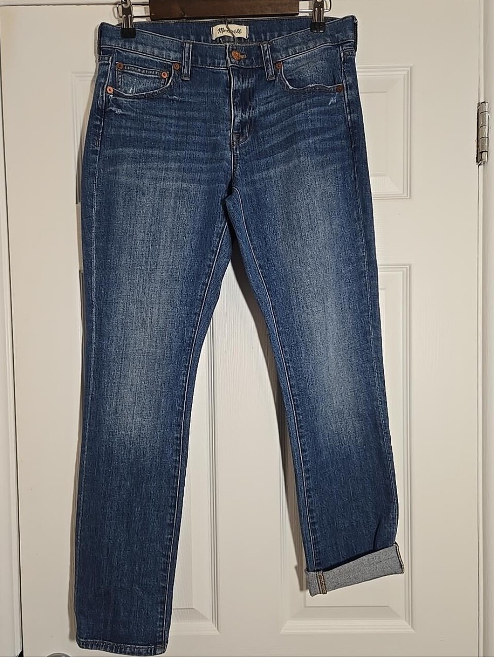 Madewell The Slim Boyjean Walton Wash Size 26 Mid Rise Jeans F2819